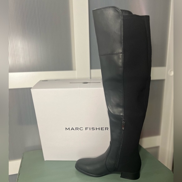 Marc Fisher over the knee leather boots - Picture 2 of 6